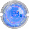 3 7/16 Inch 18 Diode Watermelon Surface Mount Light With SS Bezel -  Blue LED Clear Lens 3 7/16 Inch 18 Diode Watermelon Surface Mount Light With SS Bezel -  Blue LED Clear Lens