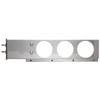 Stainless Steel Spring-Loaded Rear Mud Flap Hangers W/ 6 Round Lights - Red LED / Clear Lens