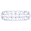 6.5 Inch 20 Diode Oval Fleet Back Up Light -  White LED / Clear Lens