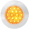 4 Inch Fleet Flange Mount Park Turn Clearance Light W/ Chrome Twist-On Bezel - Amber LED / Clear Lens 4 Inch Fleet Flange Mount Park Turn Clearance Light W/ Chrome Twist-On Bezel - Amber LED / Clear Lens