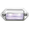 2 9/16 Inch License Plate Light With Chrome Housing - White LED / Clear Lens 2 9/16 Inch License Plate Light With Chrome Housing - White LED / Clear Lens