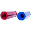 Aluminum Hex Red & Blue Gladhand Extension Grips - Pair Aluminum Hex Red & Blue Gladhand Extension Grips - Pair