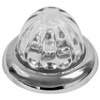 Legendary 1-1/2 Glass Watermelon Cool White-Clear 3 Wire Dual Function Chrome Bezel, Stud Mount LED Light