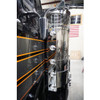CSM Aluminum Rear Breather Panels W/ Five 3/4 Inch Round Light Holes Per Panel, 3 Bolt For Peterbilt 589