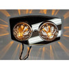 304 SS Bunk Light Bracket With 1 Watermelon Style Light Holes For Freightliner FLC 120, FLD 120