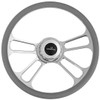 Vendetta 18 Inch Chrome Half Wrap 4 Spoke Steering Wheel