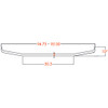 16 Inch Chrome Steel SFA Bumper With Tow & Fog Light Holes For Peterbilt 377 SFA 1988-1991