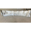 BLEMISHED: CSM 17.5 Inch 304 Stainless Steel Curve Drop Visor For Kenworth T680, T880 & W990