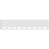 20 Inch Texas Blind Mount Stainless Steel Bumper With Boxed Ends & 9 Oval Light Holes By Valley Chrome For Freightliner, Kenworth & Peterbilt