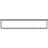 22 Inch American Eagle Blind Mount Stainless Steel Bumper W/ 6 Inch Ends & 27 Rnd 3/4 Inch Light Holes By Valley Chrome For Freightliner, Kenworth & Peterbilt