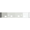 18 Inch Chrome Bumper W/ Tow, Step & Rectangular Fog Light Holes By Valley Chrome For Peterbilt 587 SBA