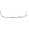 18 Inch Chrome Bumper W/ Tow Holes By Valley Chrome For Peterbilt 348 SFA
