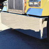20 Inch Chrome Blind Mount Rolled End American Eagle Bumper W/ 2 Inch Taper & UST Mount Plates For Freightliner, Kenworth & Peterbilt