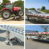 Aluminum 2 Bunk Load Leveler / 2 Ramp System for 20 Inch Step Deck Trailers - 23, 500 lb. Cap