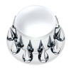 Chrome Dome Rear Axle Cover With 33mm Spike Thread-On Nut Covers