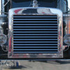 Stainless Steel Louvered Grille W/ 15 Louver Style Bars For Peterbilt 379 119 BBC, 357, 377, 378, 379 & 385