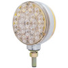 42  Diode Single Stud Double Face Turn Signal Light - Amber LED / Clear Lens