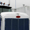 Stainless Steel Aero Style Bug Shield For Peterbilt 379 Extended Hood