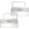 Stainless Steel Headlight-Mount Fender Shields W/ Peterbilt Logo For Peterbilt 378 & 379