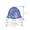 Classic Watermelon Surface Mount LED Light - Blue LED / Smoke Lens