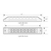 12 Inch Spyder 18 Diode Dual Function Stop / Turn / Tail Red LED Light