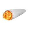 Classic Watermelon LED Cab Light with Chrome Housing - Amber LED / Amber Lens