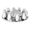Chrome Abs Front Axle Cover Axis W/Screw-On 33MM Nut Covers