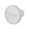 Chrome Aluminum Trailer Air Valve Knob With SS Plate - Screw On