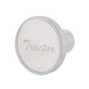 Chrome Aluminum Tractor Air Valve Knob With SS Plate - Screw On