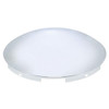 Stainless Steel Steer Axle Dome Hubcap With 7/16 Inch Lip, 5 Even Notches