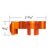 Cadmium Orange Splitter Button For Eaton Fuller 13/18 Speed Shifter