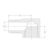 Brass Street Elbow 90 Degree- 1/4 X 1/4 Inch