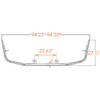 18 Inch Stainless Steel Wrap Around Bumper With Bolt Holes Only For Freightliner Century 112, 120 1996-2004