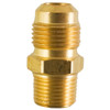1/2 X 3/8 Inch Brass Flared SAE To Pipe Male Connector
