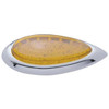 39 LED Stop, Tail, Turn Tear Drop Light W/ Bezel - Amber LED/ Amber Lens