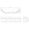 16 Inch Chrome SBA Bumper With Tow Holes For Kenworth T270 & T370