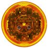 2 Inch High Profile Round Marker / Clearance Light, 8 Diode  - Amber LED / Amber Lens