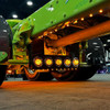 33 X 16 Inch Paintable SS Front Drive Axle Filler Panel With 5 Rnd 4 Inch, Back 4 Rnd 4 Inch, & 11 3/4 Inch Light Holes