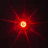 Star Burst Series Watermelon Stop, Turn & Tail Auxiliary Light -  Red To Green LED / Clear Lens