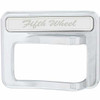 Chrome Plastic 5th Wheel Rocker Switch Cover For Peterbilt 567, 579 & 587