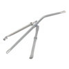 Cabover Safety Mirror Bracket 3-Piece Polished Stainless