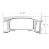 Chrome Center Dash Instrument Bezel A22-73782-000 For Freightliner Cascadia 2018 - 2023