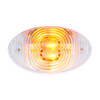 3.75 Inch 4 Diode Fender Turn Signal Light - Amber LED / Clear Lens A06-40131-000, 1220-0000 For Freightliner M2
