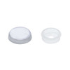 Chrome Plastic Snap On Screw Cap 1/4 Inch