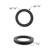 9 MM Thick Black Foam Gasket - 100 Pack
