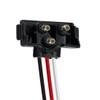 3 Wire Pigtail With 3 Prong Right Angle Plug - 12 Inch Lead - 50 Pcs