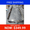 BLEMISHED: 2.5 X 80 Inch Stainless Steel Sleeper Panel W/ 5 Amber/Amber P1 LED Lights For Peterbilt 567, 579 - Pair
