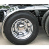 80 Inch Stainless Steel Rolling Low Long Half Fenders With Rolled Edge, 14 Gauge