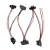 3-Prong Right Angle Bllet Plug Harness Roll With 6 Plugs & 7.5 Inch Leads