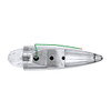 Glass Watermelon Cab Light with 1156 Amber Bulb & Clear Lens